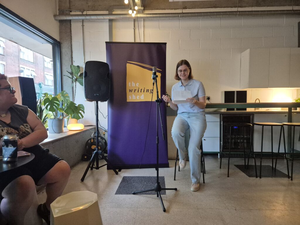 Writer Anastasia Dubinina at The Roasting Shed